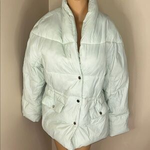 J. Crew Light Green Women's Puffer Jacket